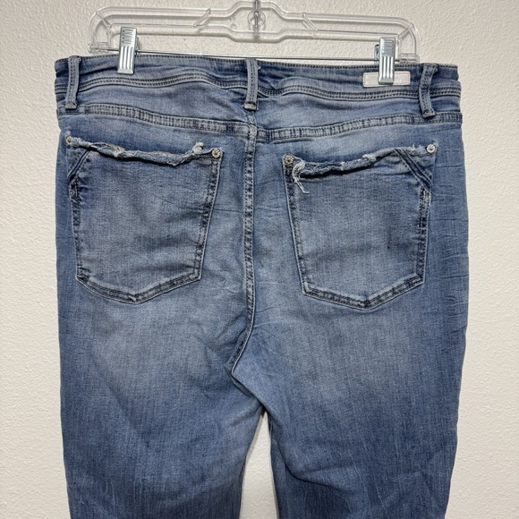 Buckle Black Jeans Women Size 34x32 Faded Blue Fit No. 53 Denim Bootcut - HEMMED - Picture 13 of 16